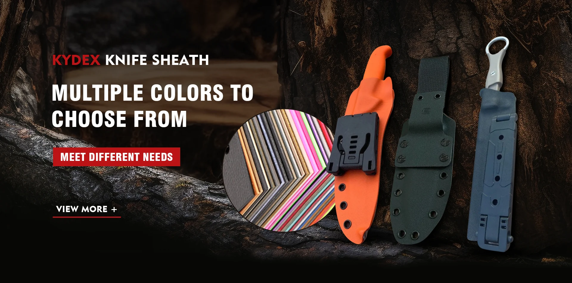 Gaine de couteau en Chine Kydex